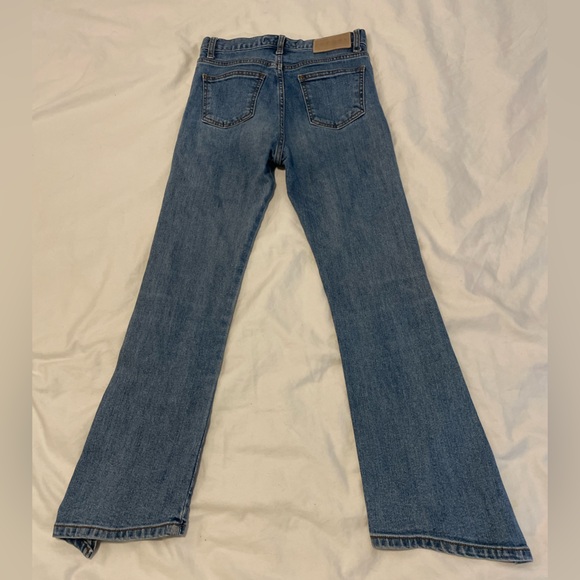 Andersson Bell Unbalance Slip Crop Jeans Medium Wash Blue 25” Waist (apa199w) - Picture 3 of 9